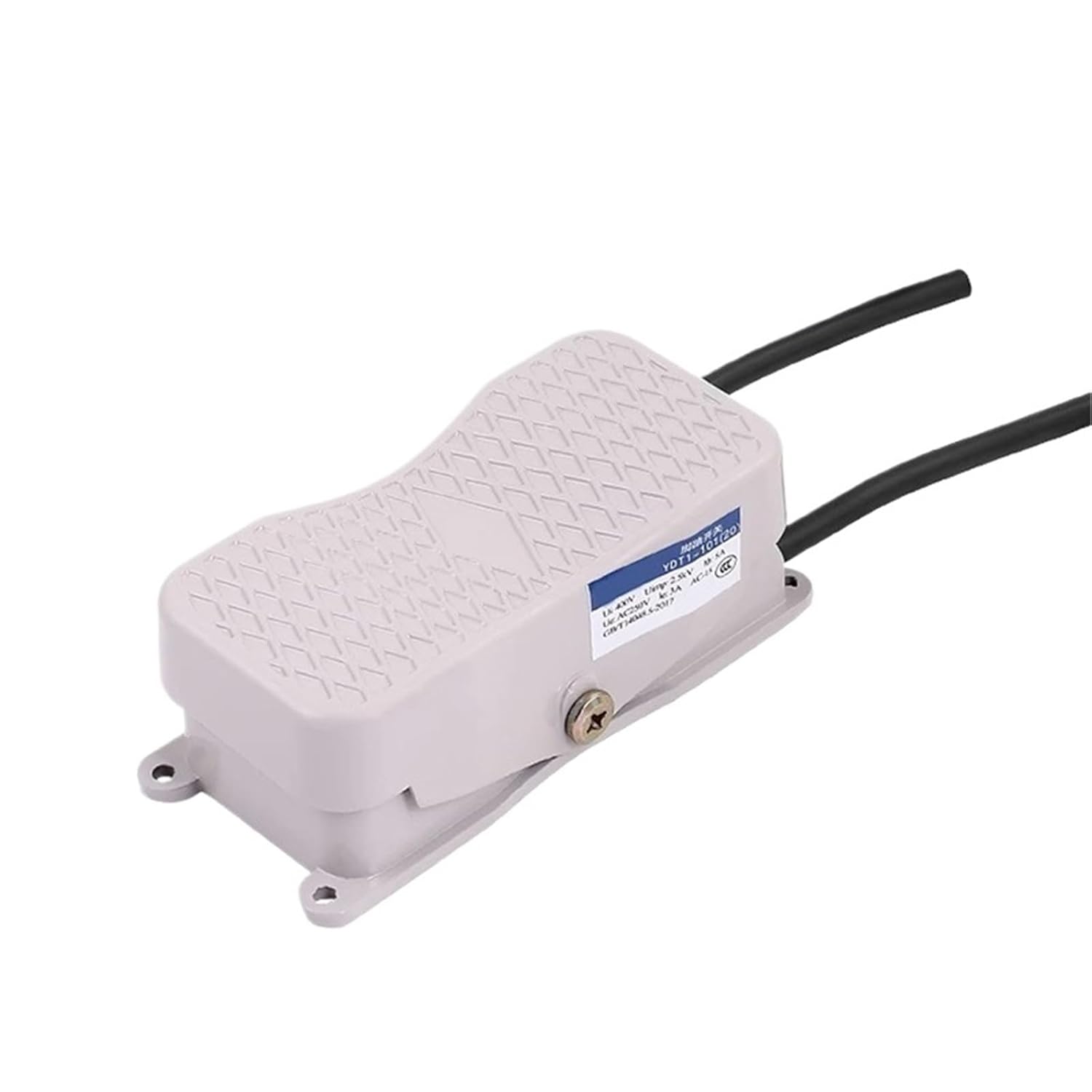 1Pcs Foot Switch Pedal Push Button Controller YDT1-20 101 Reverse with Wire Aluminum Case Double Control Single Three Phase Motor 220