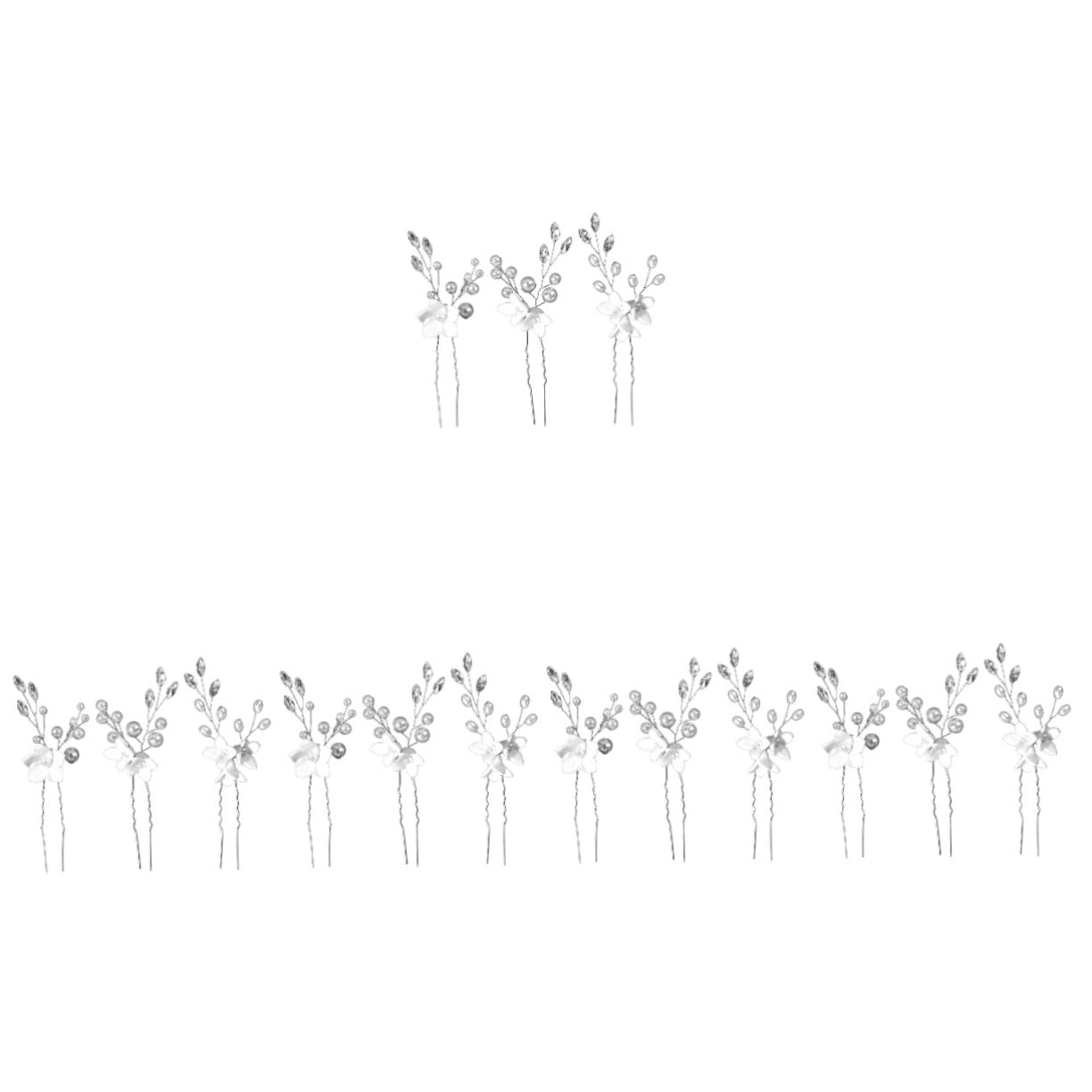 minkissy 15pezzi Forcine Per Forma Di u Con Eleganti Accessori Per Matrimonio e Cerimonie Decorazioni Per Sposa e Damigelle