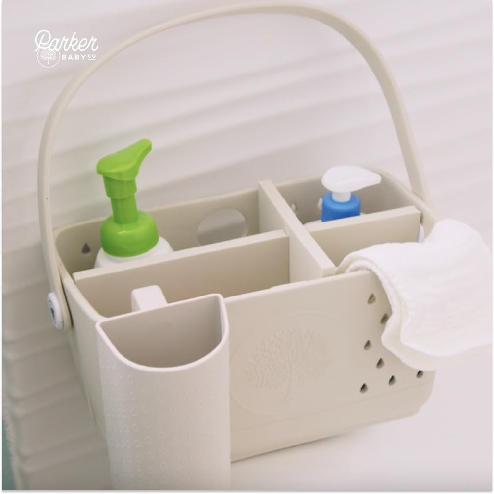 Parker Baby Bath Caddy Inserts | Matching Color Divider for our Large Shower Caddy Organizer | Makes Multiple Adjustable Compartments