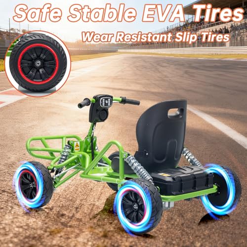 Image of POSTACK 24V Kids Go Kart, 24V Ride on Toy for Big Kids