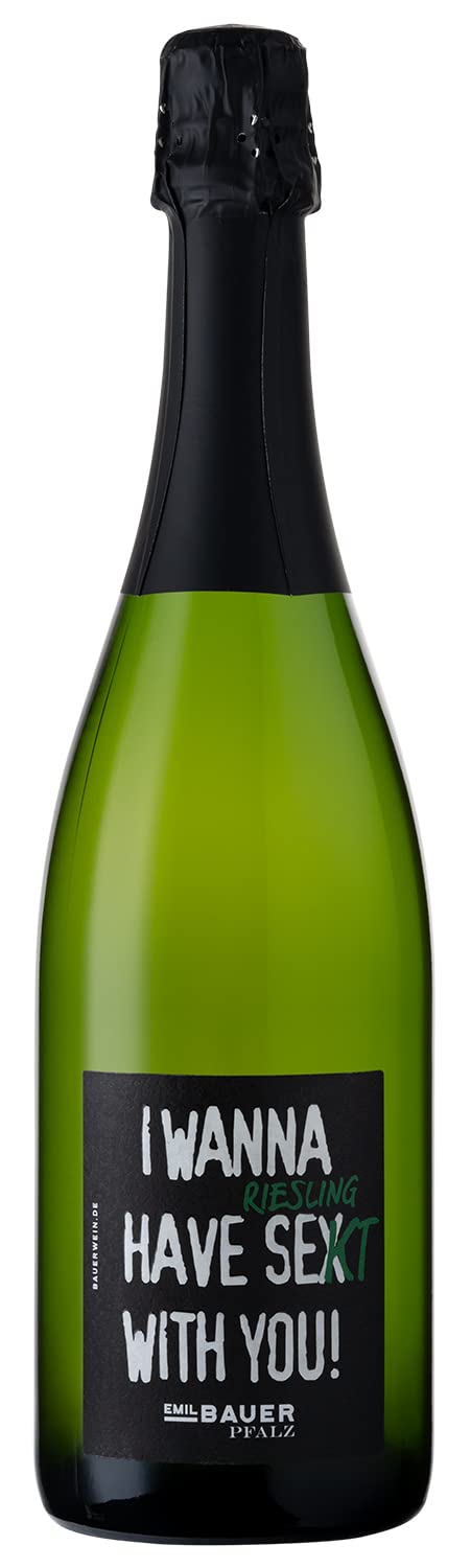 Emil Bauer Riesling Sekt "I wanna have Riesling Se(x)kt with you!" Trockener Sekt aus der Pfalz…