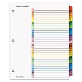 Cardinal OneStep Index System, 31-Tab, Numbered, Multi-Color, 1 Set (60118)