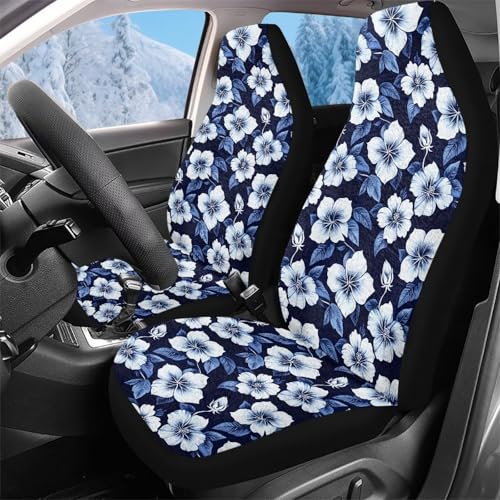 Housse de sieges auto au motif tropical chic pour un confort durable en voiture