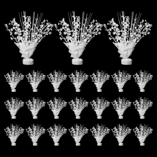 Centres de table feuille blanche x24 : finie la décoration vide et triste