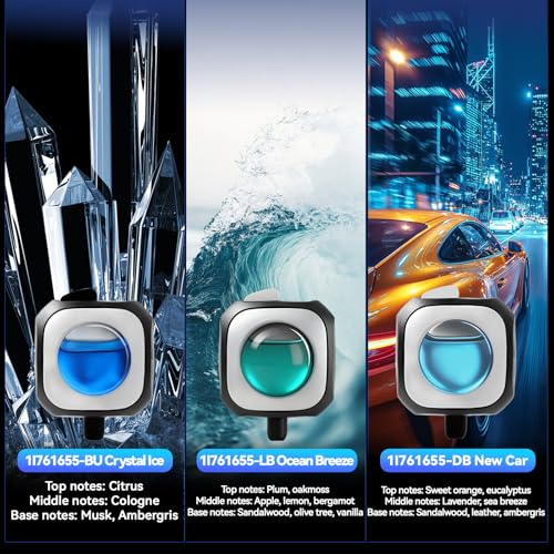 Image of Car Air Freshener Vent Clip 6 Pack 4ml Each Up to 180 Days Long Lasting Scent Odor Eliminator for Women Men(New Car)