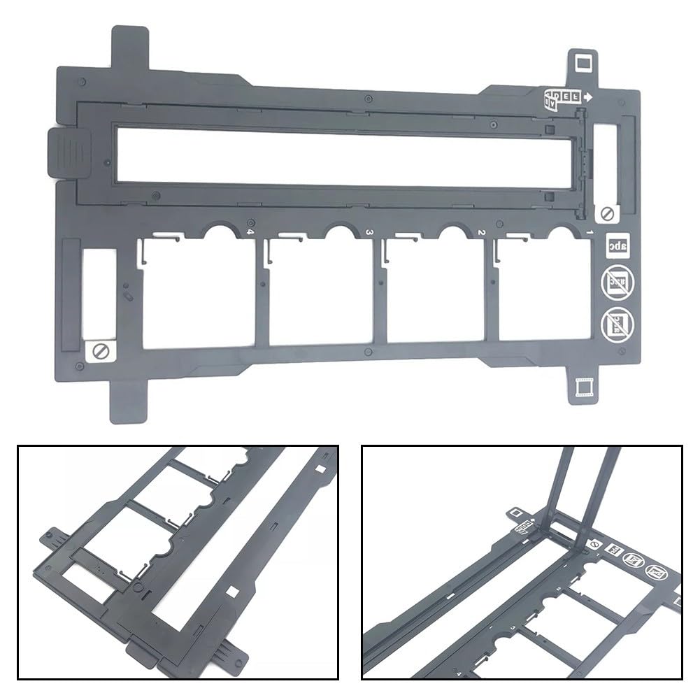 Support de diapositive de film photo 35 mm Guide négatif en ABS compatible avec Scanner Perfection V100 V200 V300 V330 V370 pour convertir des diapositives et des négatifs en DI
