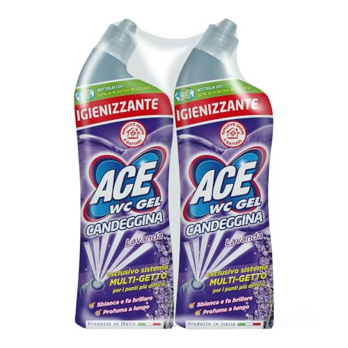 ACE Wc Gel Multigetto, 2 Confezioni Da 700ml, Lavanda, 1400 Millilitro