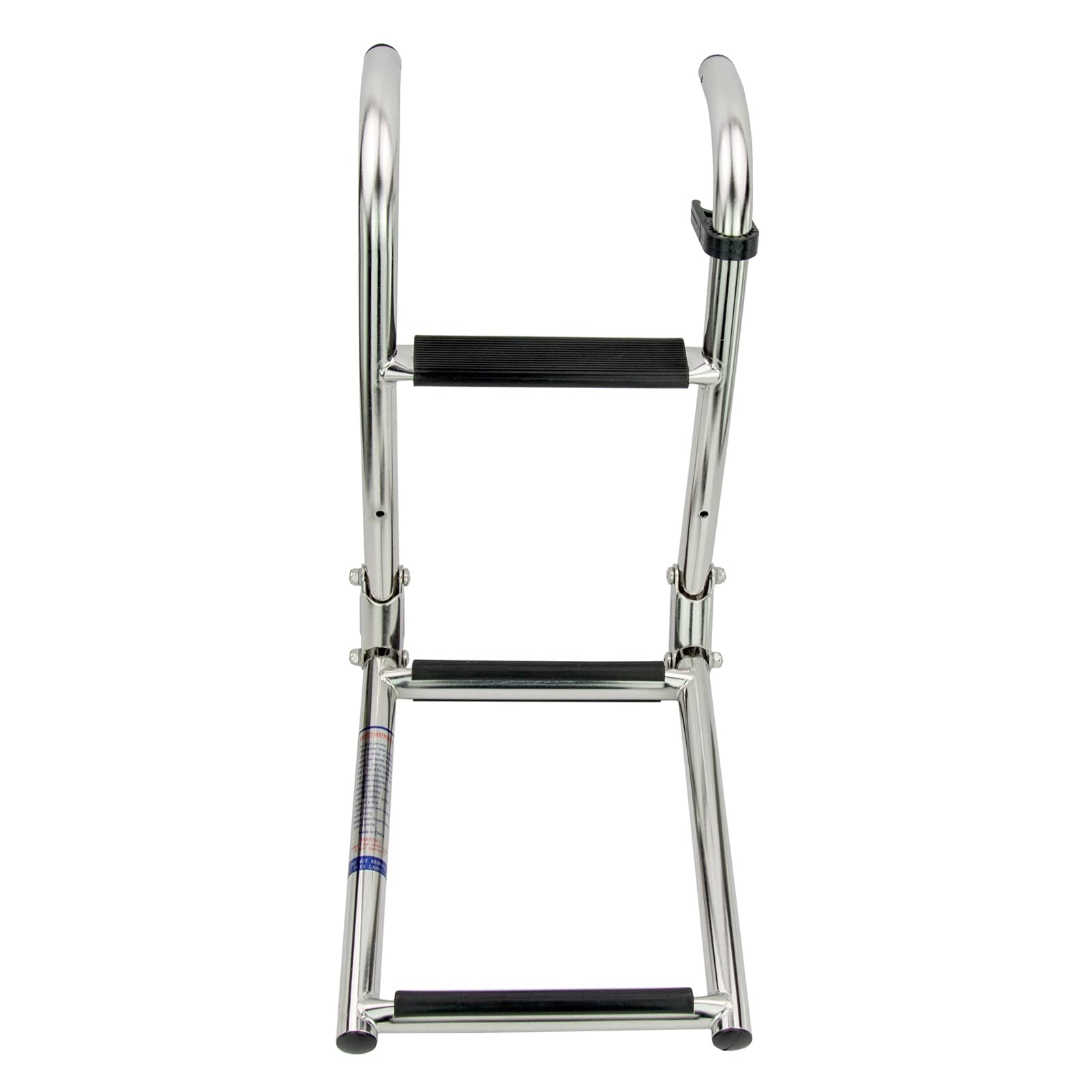 Scaletta per Barche a 3 gradini, Scala Pieghevole in Acciaio Inox per pontoni, gommoni, Camper, Yacht, Piscine, pontili, Portata Massima 150 kg (330 libbre).