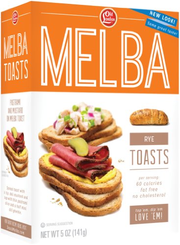 Old London, Melba Toasts, Rye, 5 Ounce (Pack of 12)