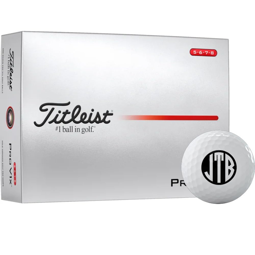 Titleist Pro V1x High Number Monogrammed Golf Balls - 2025 Model