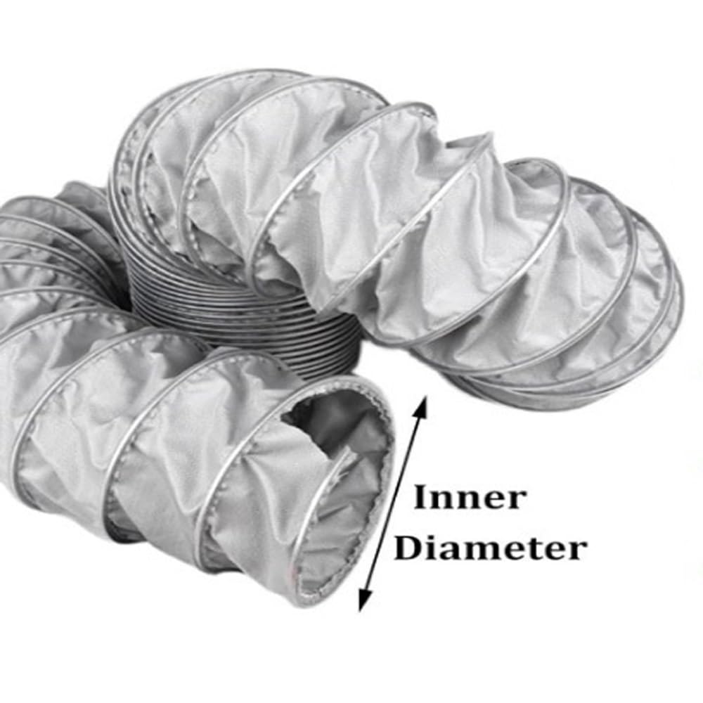 Manguera para conductos, Manguera Flexible de Alta Resistencia para ventilación - Conducto de Aire retráctil para Ventilador Extractor y Extractor de Humos, Resistente a Altas temperaturas,