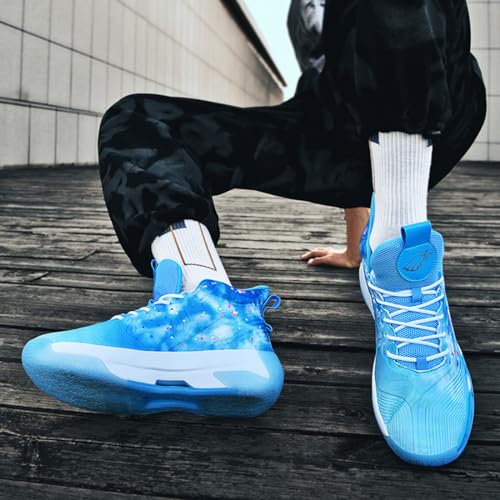 Zapatillas de baloncesto transpirables de hombre para gimnasio Bask-17 6