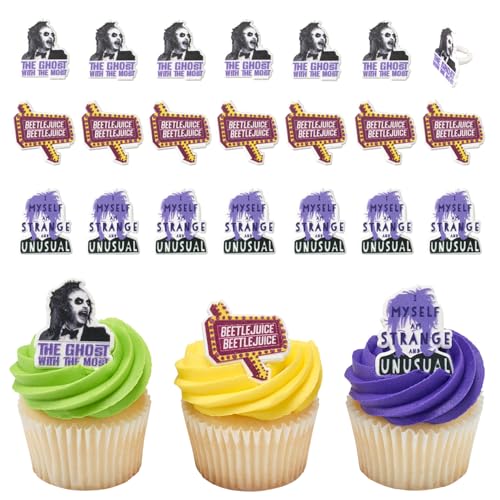 Kit cupcakes Beetlejuice contre décoration Halloween ratée | 24 décors express
