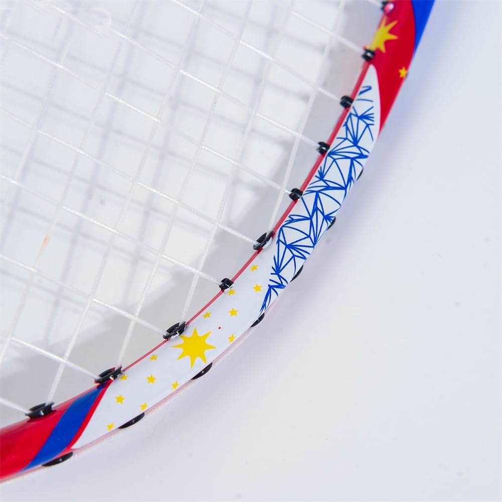 5U G4 Max 15 kg rakieta do badmintona, 100% włókno węglowe, ze sznurkami, profesjonalna rakieta, ultralekkie rakiety