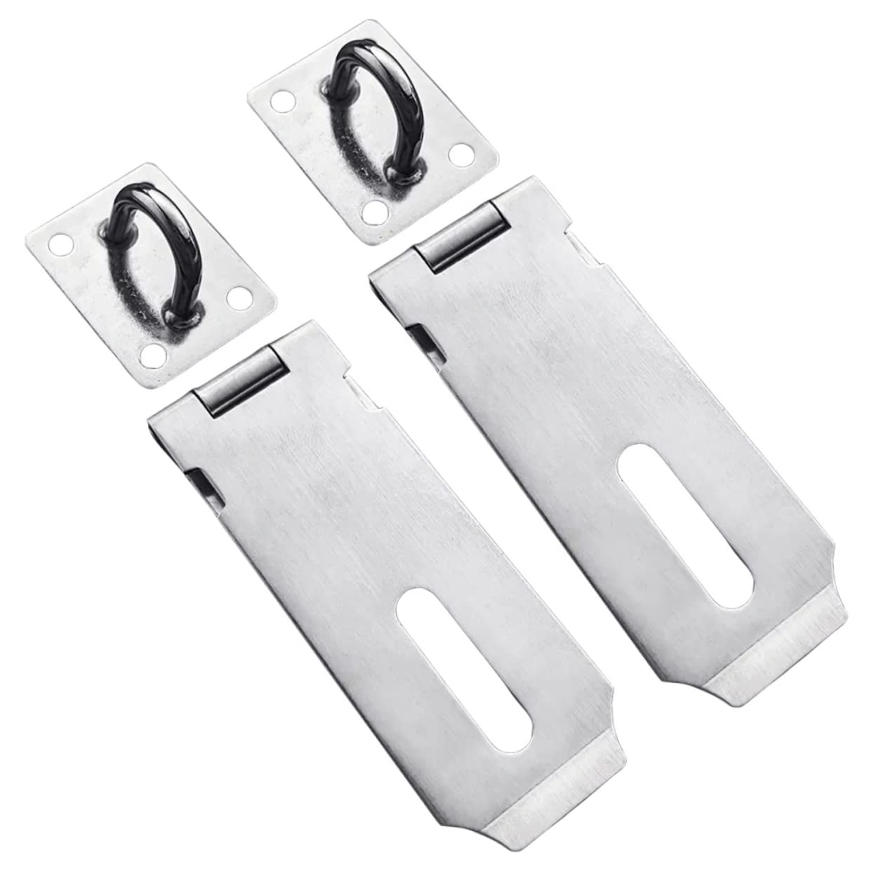 LALAFINA Garage Door Lock Kit 2pcs Padlock Latch Locks Secure Latch for Home Safety