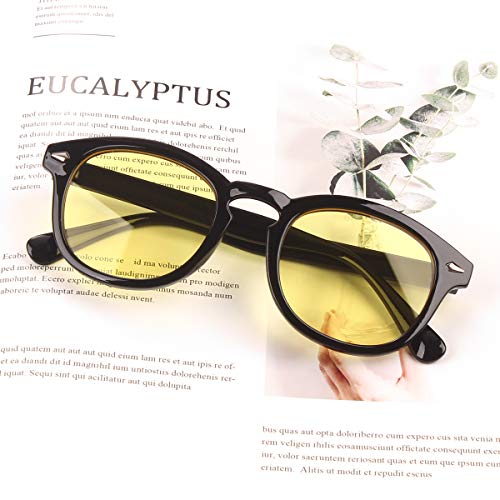 Image of Bestum Retro Inspired Sunglasses With Rivets Tinted Lens UV400
