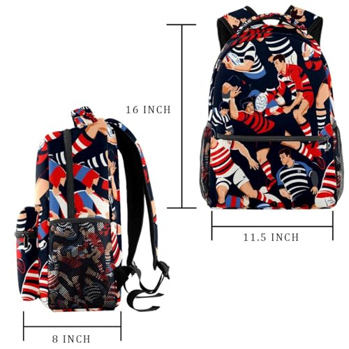 Sac à dos décontracté homme multicolore avec grand compartiment principal