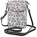 Produktbild Feiertags-Weihnachtsbaum-Rosa-Auto-Handy-Geldbeutel-Geldbörse für Frauen-Einkaufsreise-kleine Crossbody-Tasche