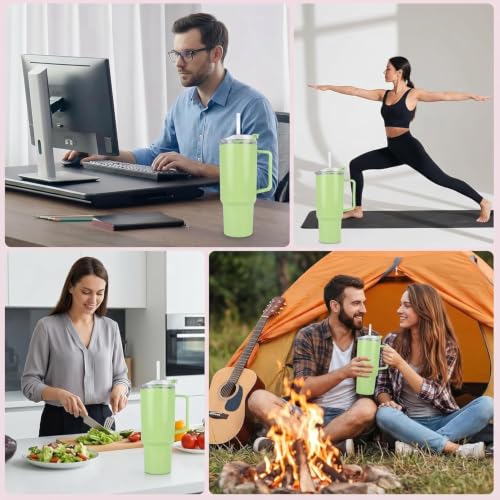Image of 1800ml Large Water Tumbler with Handle & Straw | BPA-Free Reusable Sipper Cup with Flip Lid | Spill-Resistant Travel Mug for Gym Office College & Daily Use