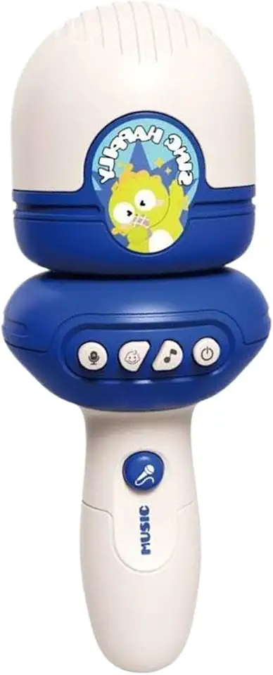 Kids Microphone Toy with Voice Changer, Built-in Music, Recording Function, Fun Speaker for Boys & Girls 3+ Years, Interactive Voice Toy, Blue