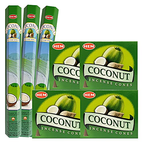 Trumiri DND-1440-1383 Coconut Incense Sticks And Cone Incense Holder Variety Pack Bundle Insence Insense Insienso thumb #1