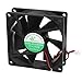 Ruilogod DC 12 V 7 Flufelums Rękaw Niosenie Computer CPU Cooling Cooler Wentylator 80x25mm