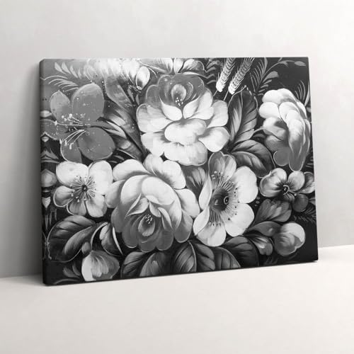 Grand tableaux 80x60cm fleurs Wallfluent pour habiller un mur vide avec élégance