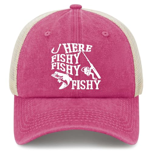 Fishing Here Fishy Fishy Trucker Hat