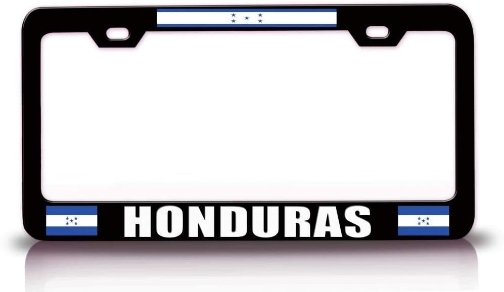 Honduras Flag Metal Car SUV Truck License Plate Frame Bl w71