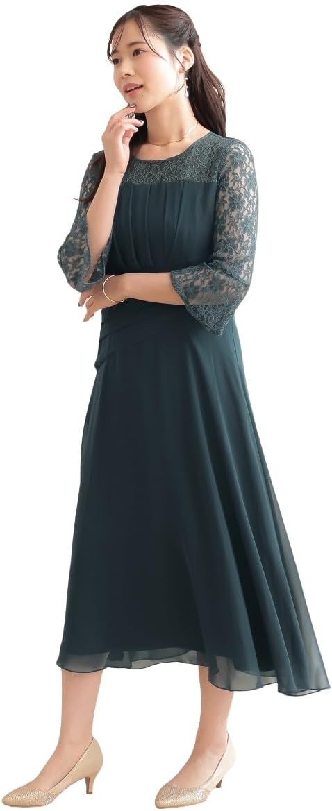 新品⚫️フレアースリーブレースドレス kaene ブラック カエン Mサイズ 新品⚫️フレアースリーブレースドレス kaene ブラック カエン Mサイズ