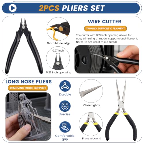 46Pcs 3D Printer Tool Kit, 3D Printer Accessories with Storage Bag - Image 5