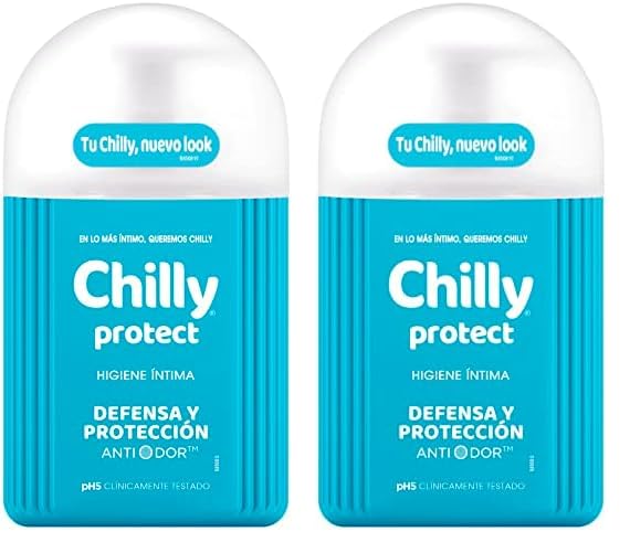 Chilly - Chilly Protect, Gel de Higiene Íntima, Fórmula Activa, 250ml (Paquete de 2)