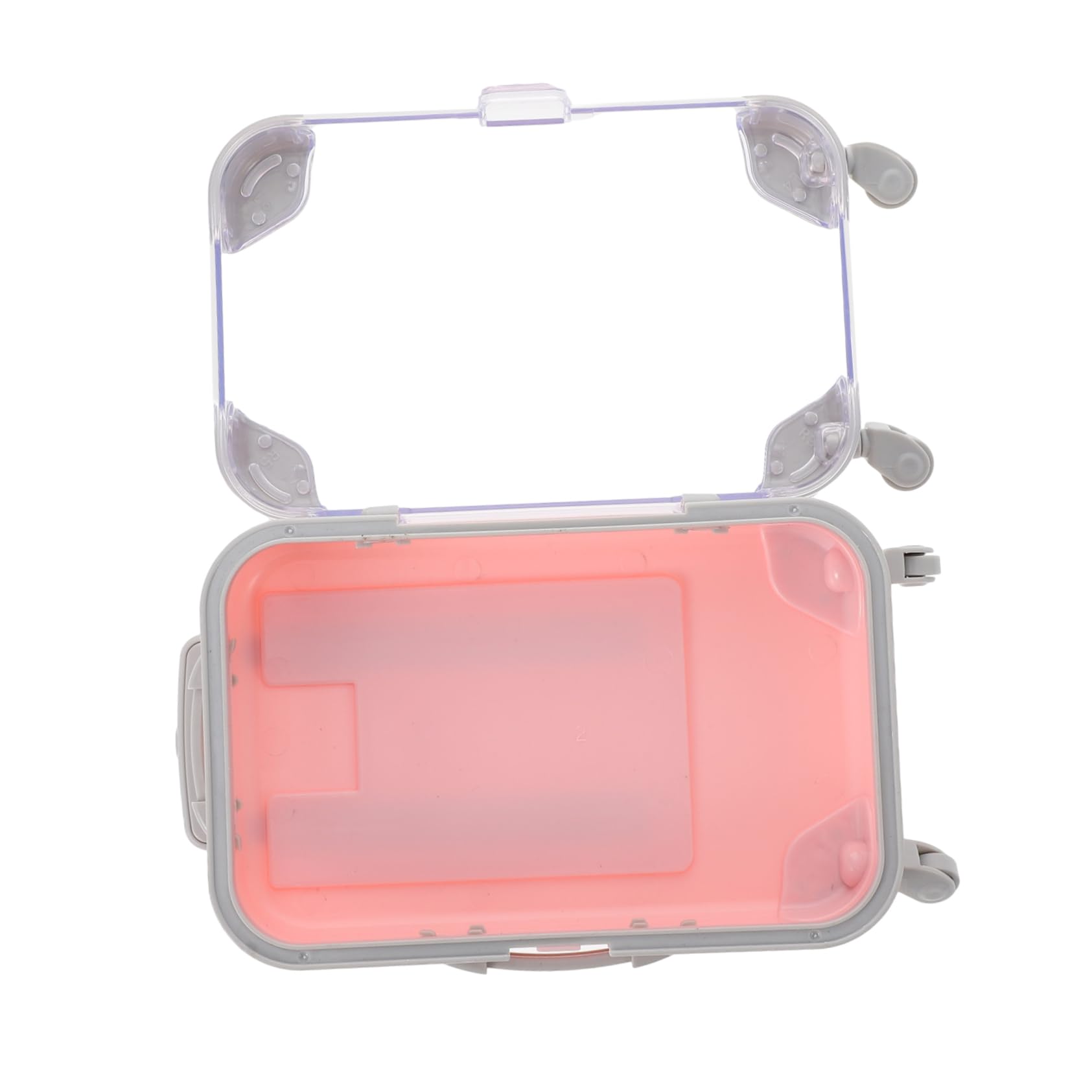 Angoily Portable Lash Holder Plastic Lash Box Window Design for Easy Eyelash Management