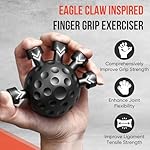 TEAWOO 4-Pack Grip Strength Trainer Kit, Adjustable Forearm Strengthener, Black Hand Grip Strengthener Balls, Finger Exerciser & Stretcher for Strength Training, Recovery & Flexibility - Image 3