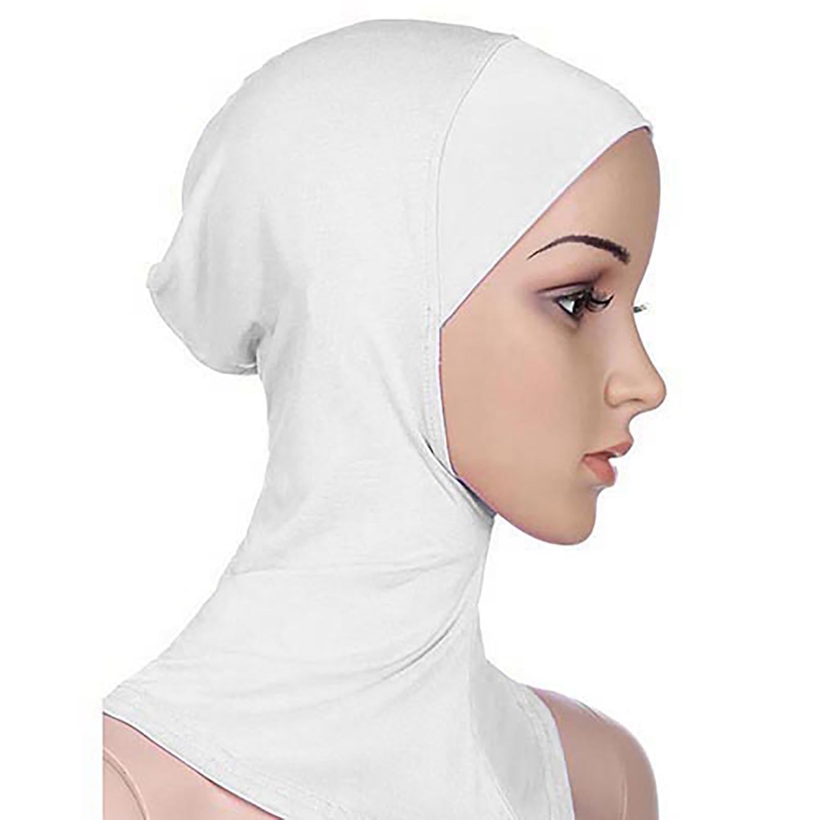 matumou Soft Color Women Full Cover Scarf Underscarf Neck Head Bonnet Hat