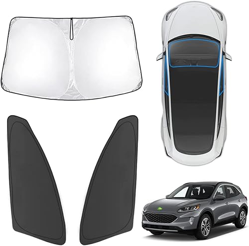 Miniatura 57 de Karltys 3 parasoles para parabrisas para Ford Explorer 2020-2025, 210T, cubierta gruesa para ventana delantera y lateral, ajuste personalizado