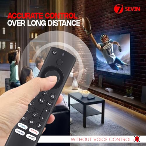 Image of 7SEVEN Compatible with Onida tv Remote Suitable for Fire OS 4k UHD Television 32 40 43 50 55 58 inches DLED ELED Onida fire tv Remote - No Alexa Feature or Voice Command