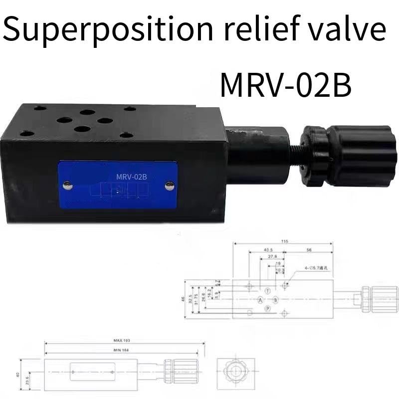 Válvula de alivio apilada de alto rendimiento MRV-03P for sistemas hidráulicos compatible con MRV-03B-MRV-02P(MRV-02B)