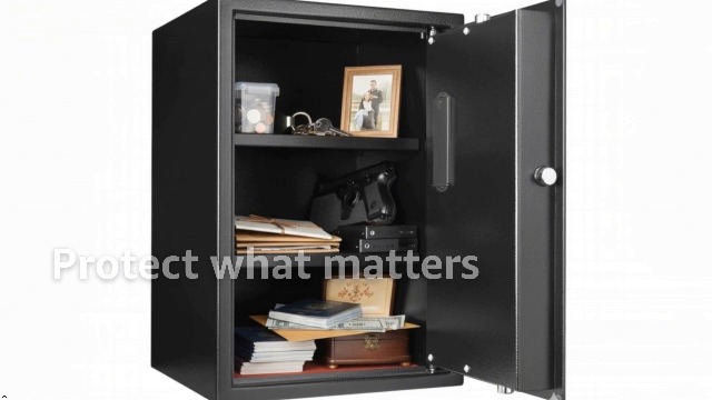 Barska 1.45 Cu Ft Large Digital Keypad Safe – Solid Steel with 3