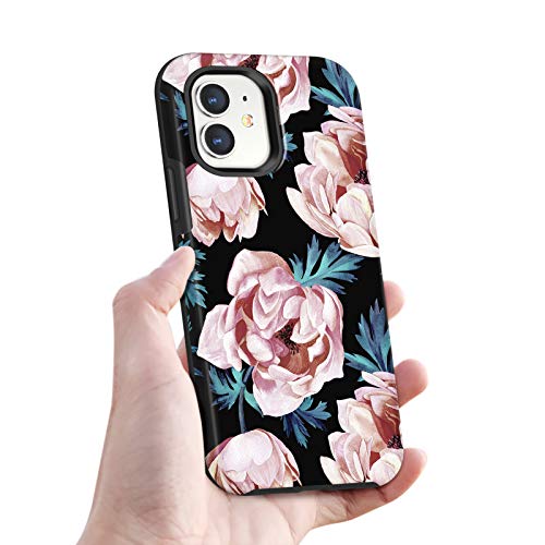 Maxcury Case For Iphone 12 Mini, 5.4-Inch, Eternal Series Slim Full-Body Protective Case Anti-Drop Shockproof Cover For Iphone 12 Mini (Matte Peony) #TOP7