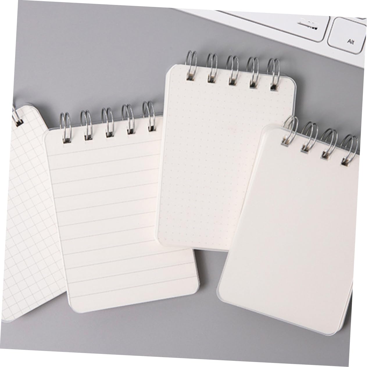 Operitacx 5 Ensembles Mini Cahier Carnet De Poche Ventilateurs Portables Cahier Spirale Cahiers En Vrac Cahiers Et Journaux Cahier À Spirale Mini-bloc-notes Blanche Le Fer 4 Pièces * 5