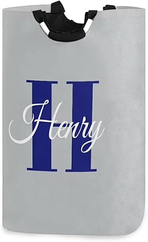 Cesta de lavandería personalizada con tu nombre, bolsa de lavandería grande personalizada, plegable, de tela Oxford, elegante contenedor de