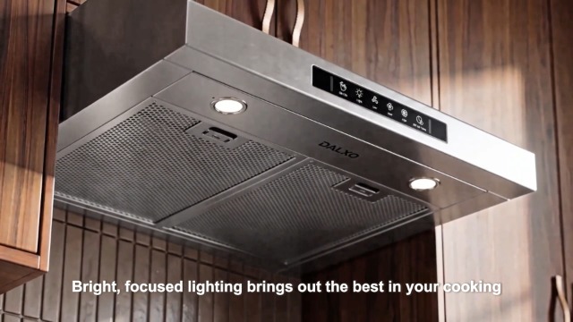 Image of 30 Inch Under Ducted Cabinet Range Hood with 1200 CFM, 3 Speed Gesture Sensing Kitchen Exhaust Hood & Touch Control Panel, Stainless Steel Stove Vent Hood with 2 LED Lights