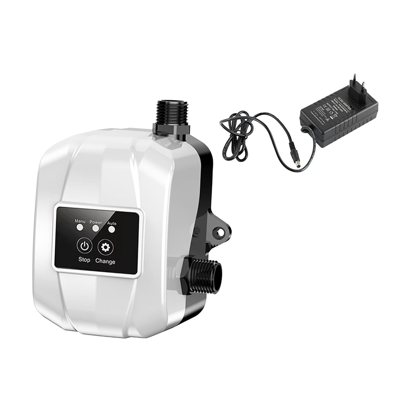 Bomba elevadora de presión de agua automática, controlador de presión, bomba presurizadora de agua portátil 150PA para calentador de agua, ducha, Blanco