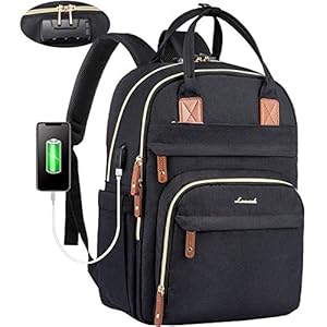 LOVEVOOK Laptop Backpack for Women, Laptop Rucksack 15.6 inch Ladies Backpacks Anti-Theft with Lock&USB, Waterproof…