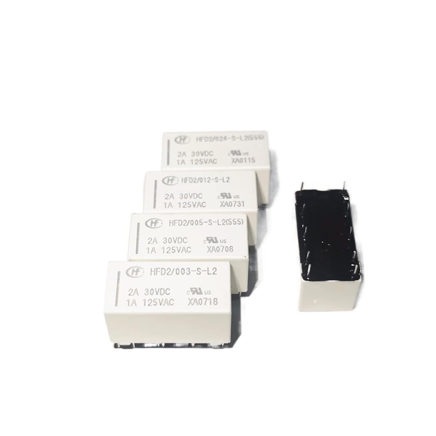 2PCS/Lot HFD2-003 005 012 024-S-L2 Double Coil Magnetic Holding Relay 10PIN 1A(3V)