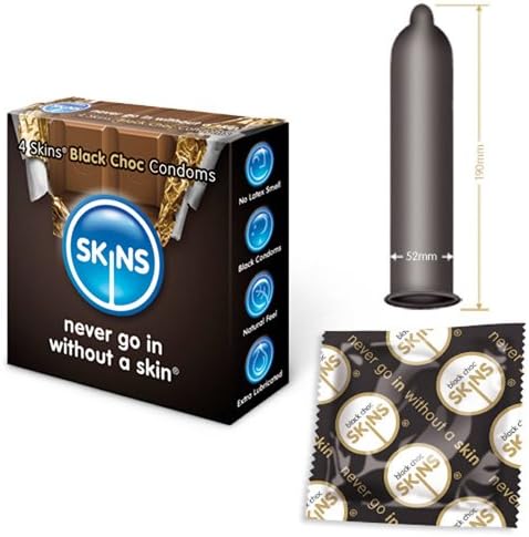 Skins Black Choc Condoms-12 Skins