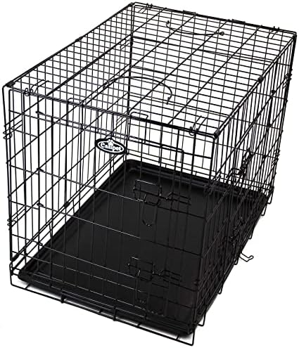 Easipet Dog Puppy XLarge Black Metal Training Cage Crate 42" branded cage