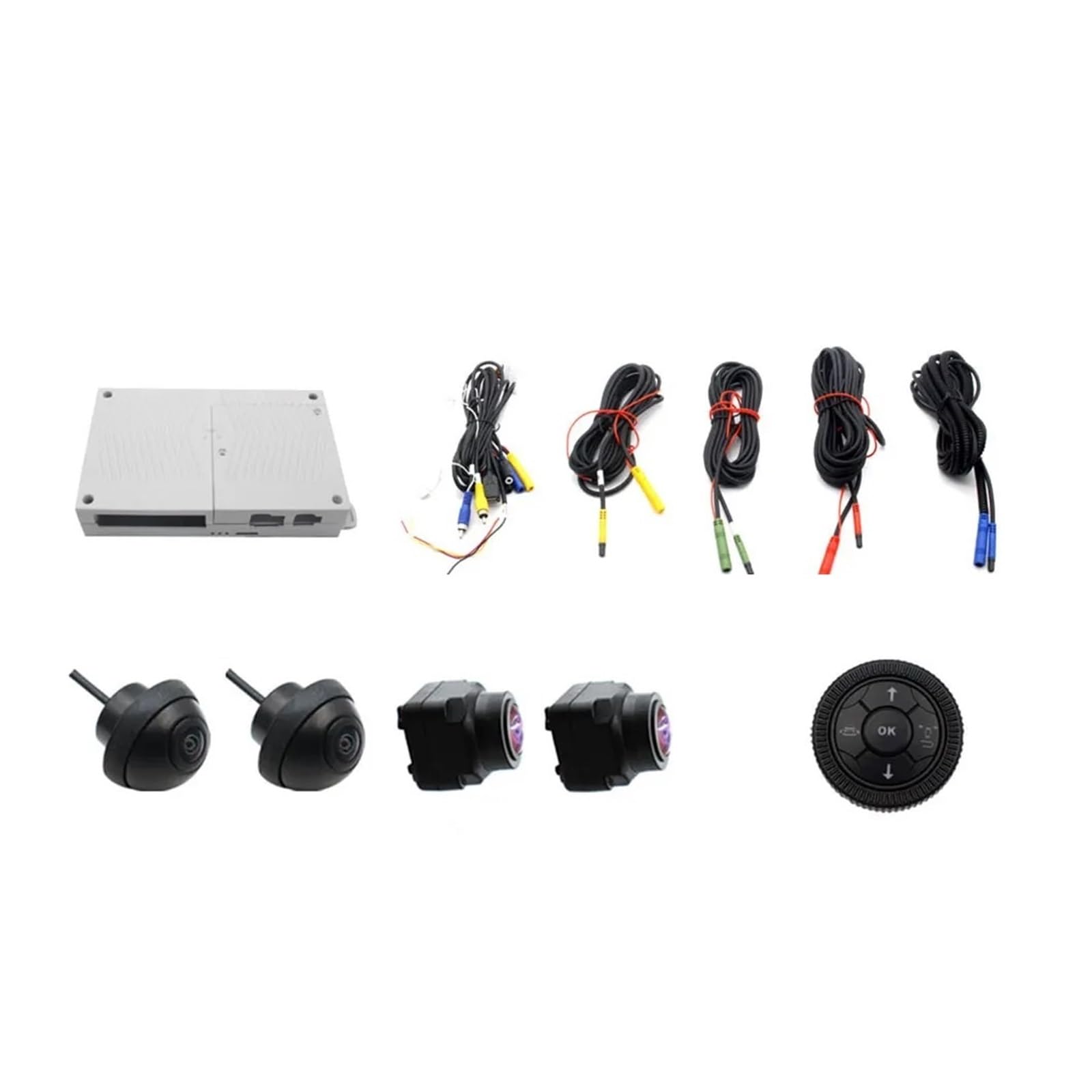 Rückfahrkamera Auto AI 3D 360 Kamera Surround View System Fahren Mit Vogelperspektive Panorama System Autokamera 4 CH Hinten/Vorne/Links/Rechts