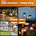 Hanging Solar Lanterns Outdoor Waterproof, Solar Powered Ultra-Bright Lights Solar Lantern for Patio Garden Porch Yard Pathway (2 Pack )